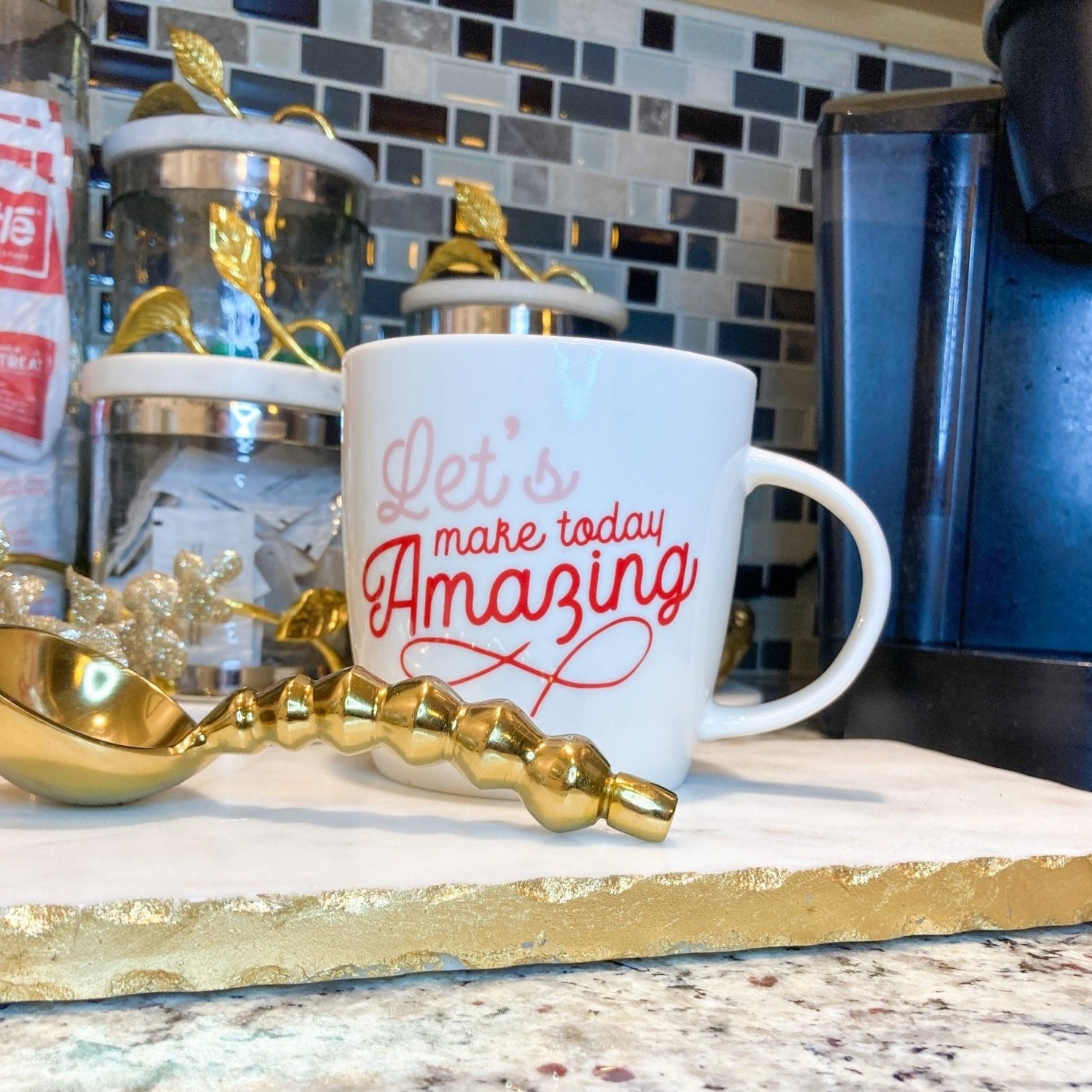 Coffee Mug | Coffee Cup | Coffee Lovers Gift | Ceramic Mug | Inspirational Mug | Glam Coffee - DiamondValeDecor