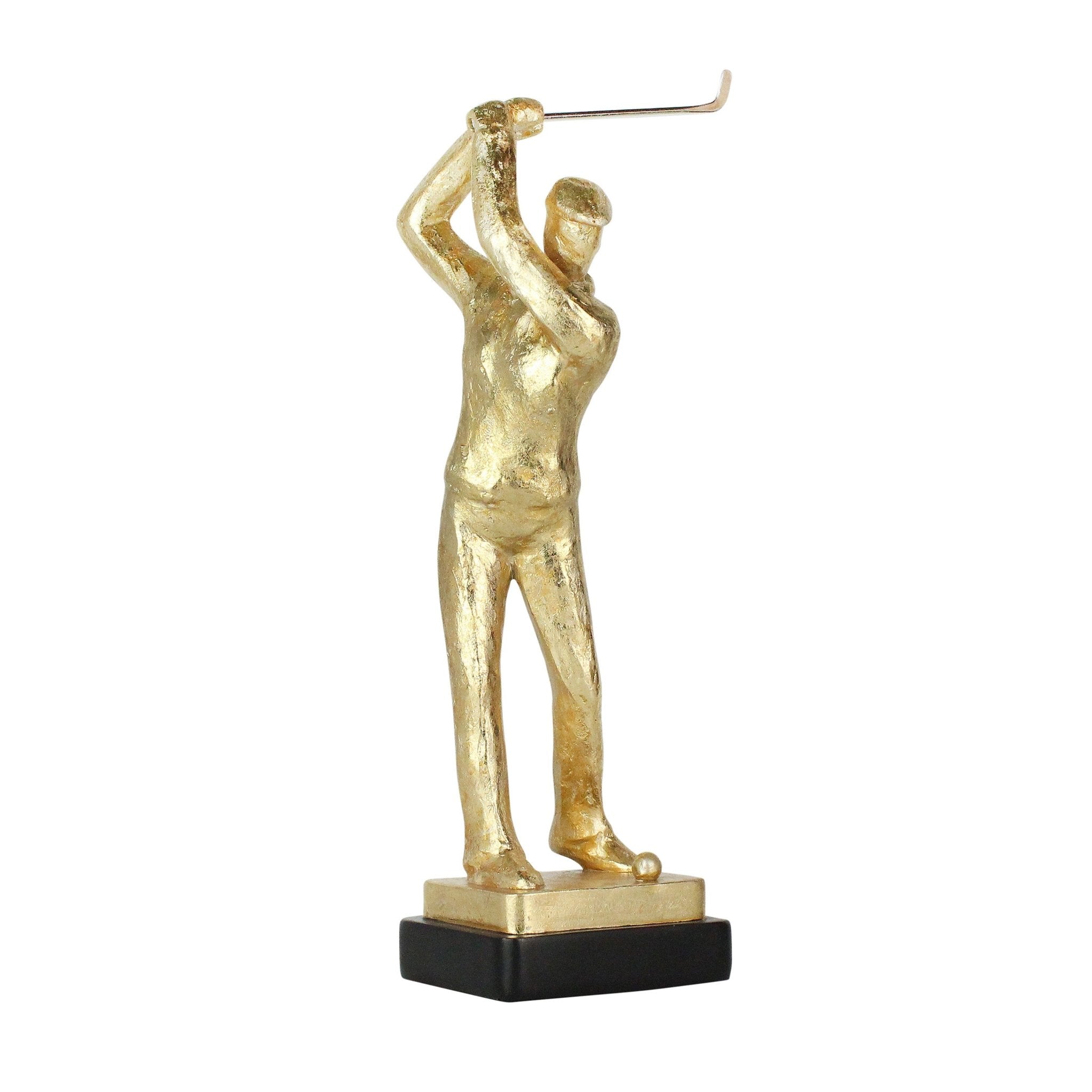 Gold Golf Figurine (13" and 14") - DiamondValeDecor