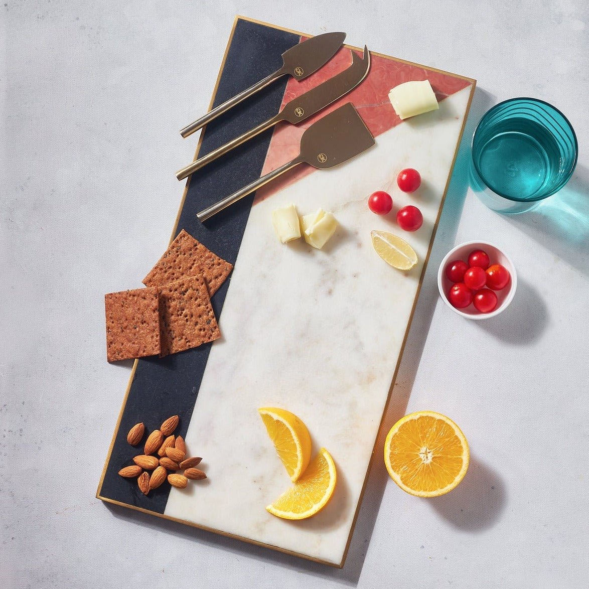 Marble Tray | White Marble Tray | Marble Charcuterie Board | Marble Cheese Board | Decorative Tray | Serving Tray | Marble Centerpiece | - DiamondValeDecor