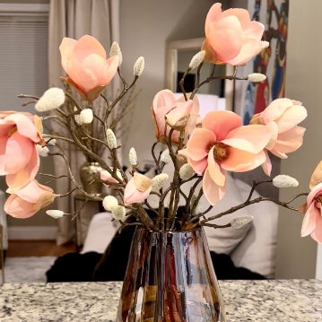 Pink Japanese Magnolia Flower (21") - DiamondVale