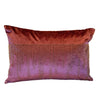 Plum Beaded Velvet Lumbar Pillow Cover - DiamondVale