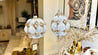 Beaded Champagne Metallic Mercury Glass Ornament (2 styles) - DiamondVale
