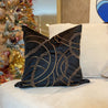 Black Pillow Cover 20x20 | Throw Pillow Cover | Metallic Pillow | Gold Pillows | Glam Pillow | Decorative Pillow | Gold Throw Pillow Covers - DiamondValeDecor