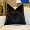 Black Velvet Pillow Cover 20x20 | Throw Pillow Cover | Metallic Pillow | Black Throw Pillow | Throw Cushion |Decorative Pillow | Glam Pillow - DiamondValeDecor