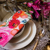 Bright Flower Design Cloth Napkin (Set / 4) | Formal Dinner Table Decor | Cloth Table Linen | Summer Table | New Home Gift | Glam Home Decor - DiamondValeDecor