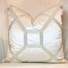 Glam Pillow Cover | Luxury Ivory Cream Velvet Pillow | 20x20 Pillow Cover | Decorative Pillow | Accent Pillow | Housewarming Gift - DiamondValeDecor
