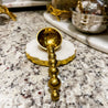 Gold Gilded Beaded Coffee Spoon - DiamondValeDecor