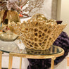 Gold Lattice Bowl | Decorative Bowl | Decorative Tray | Gold Serving Bowl | Gold Table Centerpiece | Coffee Table Decor | Housewarming Gift - DiamondValeDecor