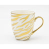 Gold Metallic Animal Pattern Print Coffee Mug (19oz) | Coffee Cup | Coffee Lovers Gift | Ceramic Mug | Glam Coffee | Gold Coffee - DiamondValeDecor