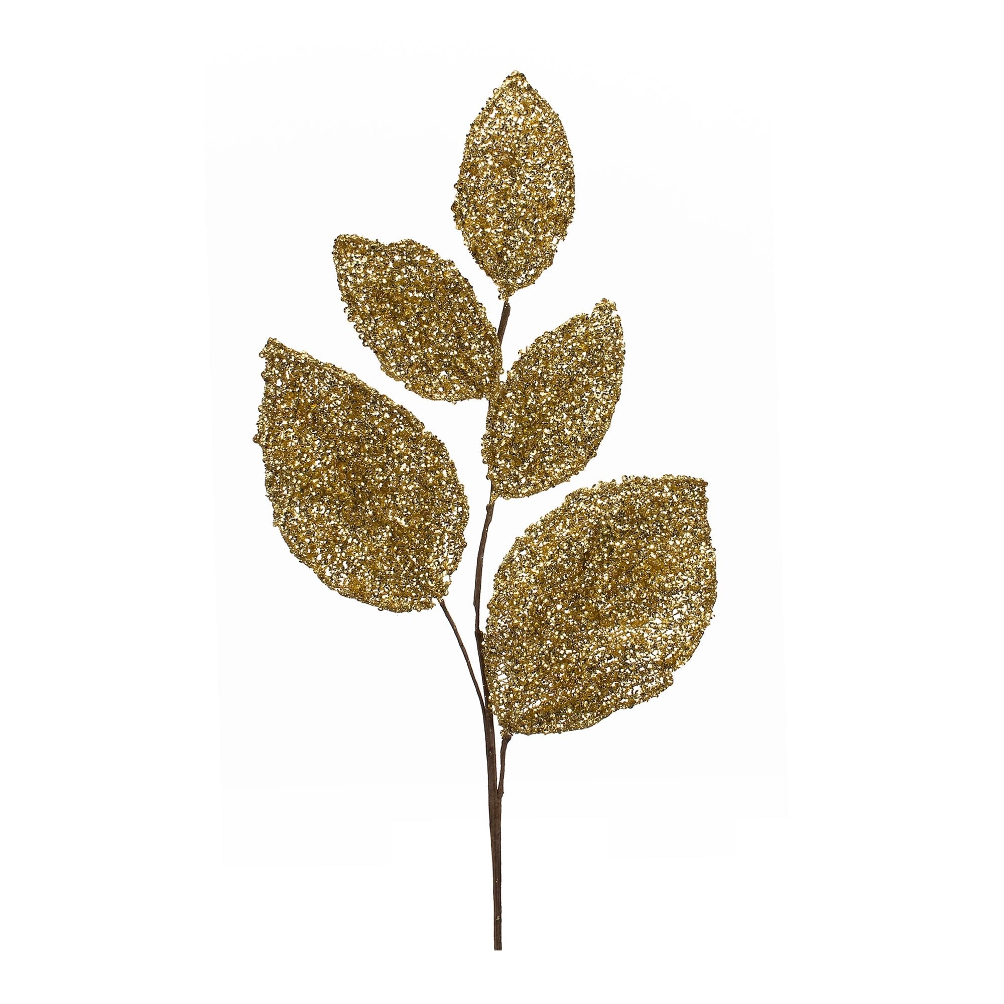 Gold Metallic Magnolia Leaf (25") - DiamondValeDecor