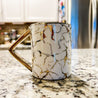 Gold Metallic Marble Pattern Print Coffee Mug (16oz) | Coffee Cup | Coffee Lovers Gift | Ceramic Mug | Glam Coffee | Gold Coffee - DiamondValeDecor