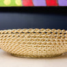Gold Rope Bowl (10.5") | Large Champagne Bowl | Decorative Tray | Large Brass Tray | Housewarming Gift - DiamondValeDecor