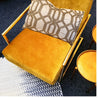 Gold Velvet Beaded Lumbar Pillow Cover - DiamondVale