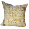 Ivory Linen with Gold Embellishments 20x20 Pillow Cover - DiamondVale