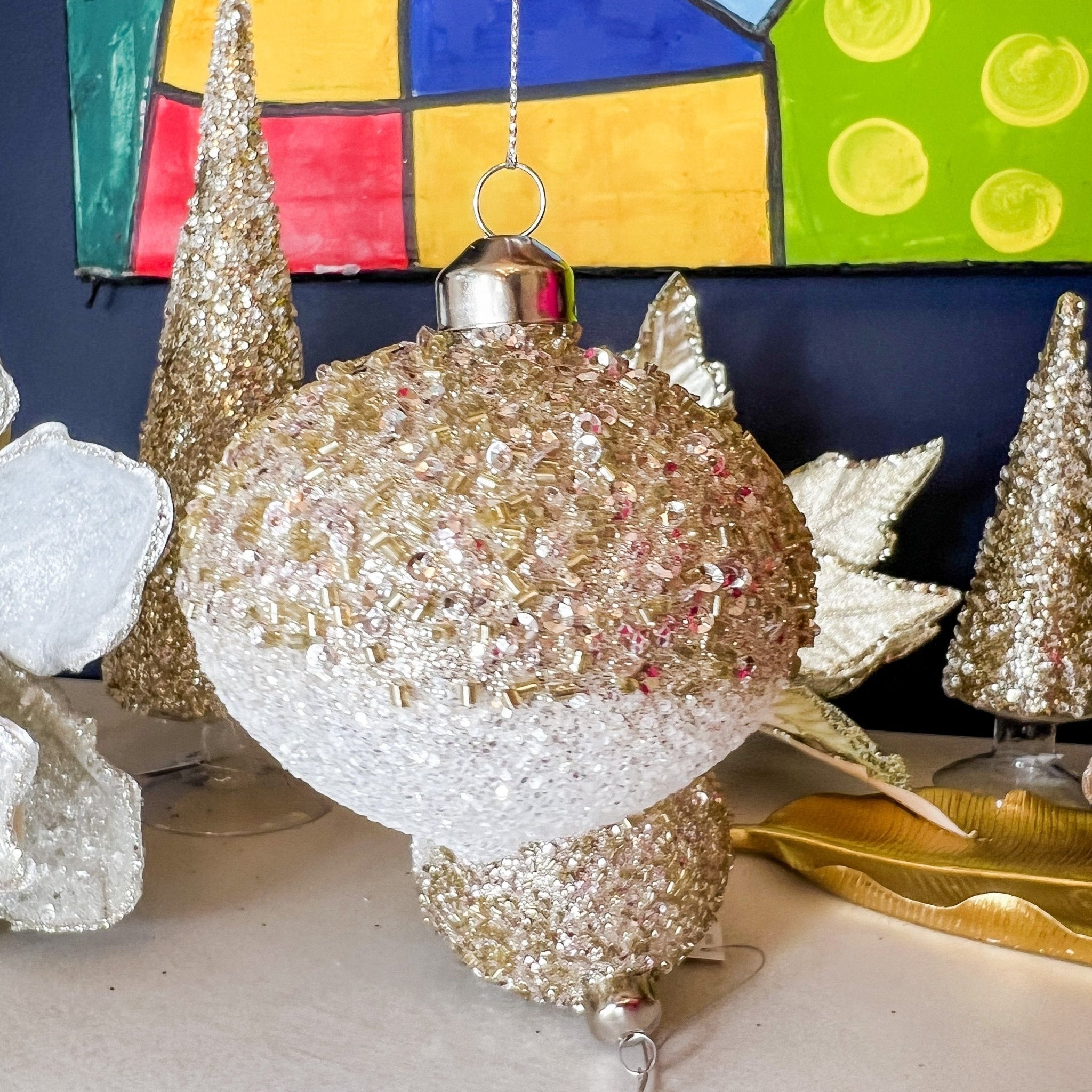 Jeweled Onion Ornament (2 Styles) - DiamondValeDecor
