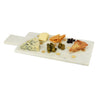 Marble and Gold Tray (17.75" x 7") | White Marble Tray | Marble Charcuterie Board | Marble Cheese Board | Decorative Tray | Serving Tray - DiamondValeDecor