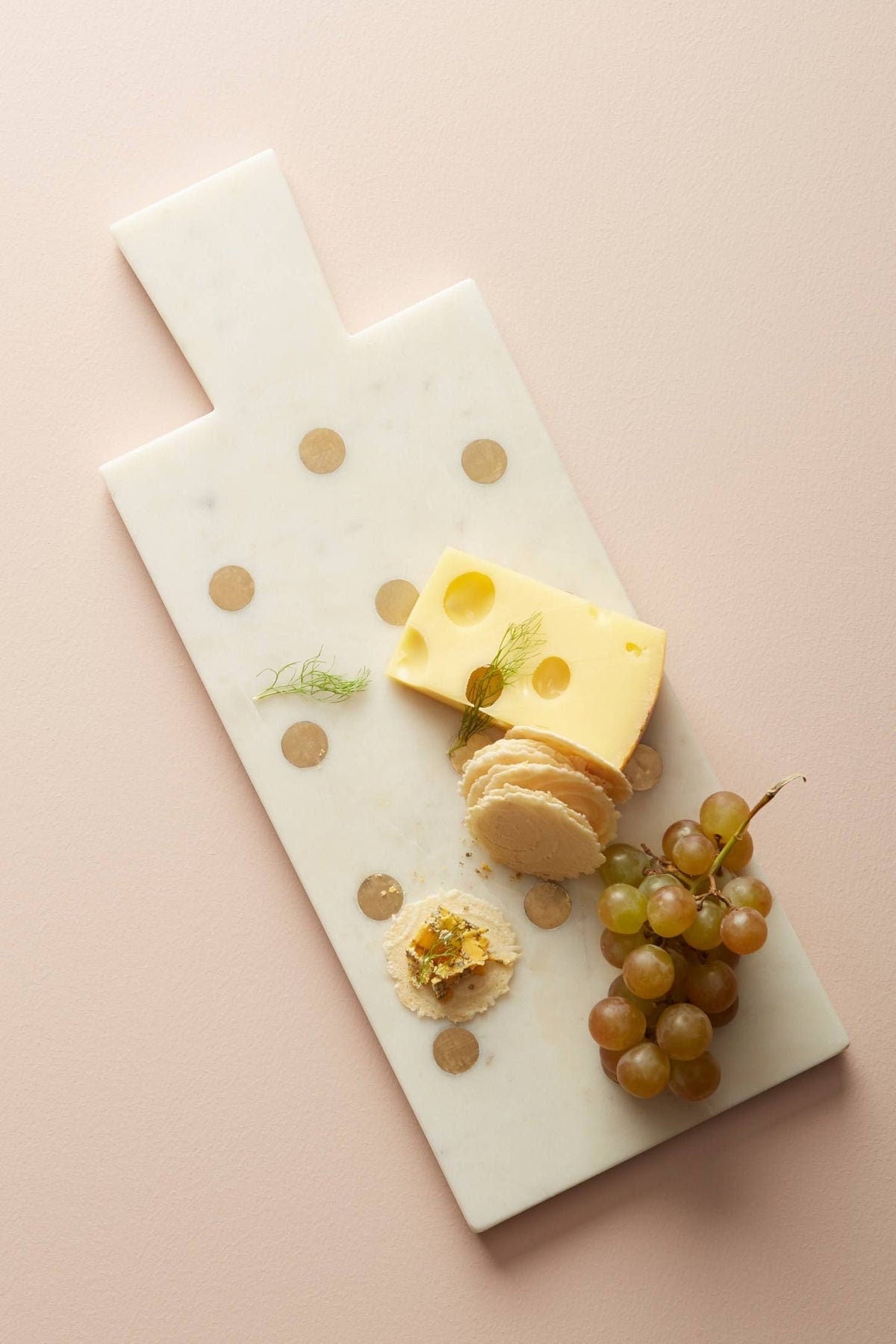 Marble and Gold Tray (17.75" x 7") | White Marble Tray | Marble Charcuterie Board | Marble Cheese Board | Decorative Tray | Serving Tray - DiamondValeDecor