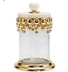 Marble Gold Glass Canister with Lid (Set of 3) - DiamondVale