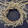 Pearl glittered wreath (12”) - DiamondValeDecor
