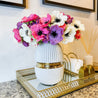 Pink Lilac White Anemone Bunch (11") | Pink Flower | Spring Flower | Artificial Flowers | Faux Flowers | Faux Floral Arrangement - DiamondValeDecor