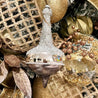 Platinum & Bronze Jeweled Glass Drop Ornament (Set of 2) - DiamondValeDecor