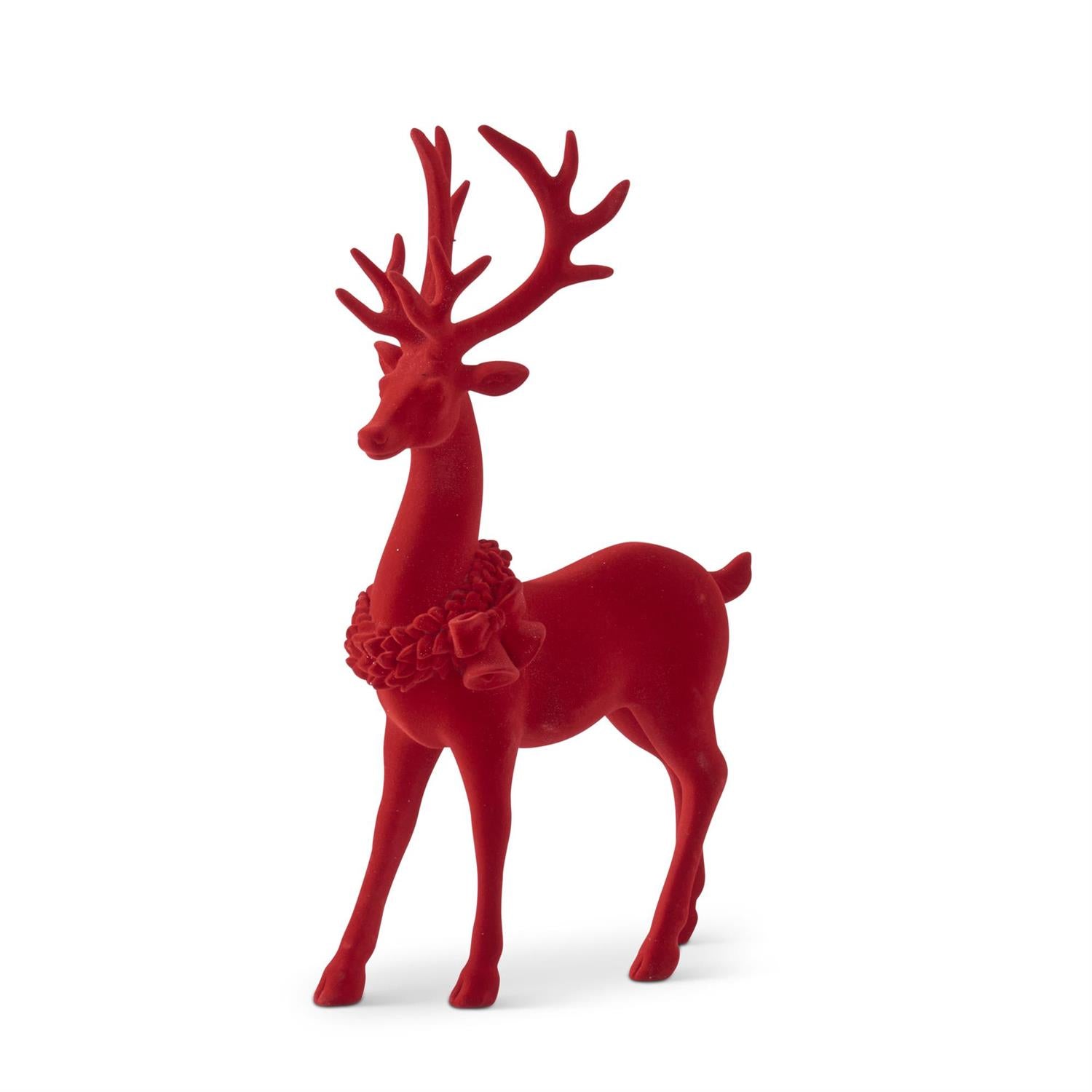Red Velvet Resin Reindeer (Set of 2) - DiamondVale